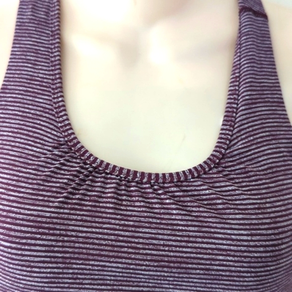 Lululemon Turbo Tank Tonka Stripe Bordeaux Drama - Picture 11 of 16
